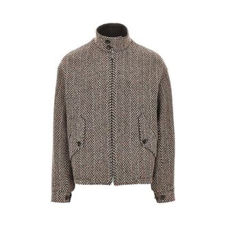 Emporio Armani Knitted blouson with chevron motif Man 48