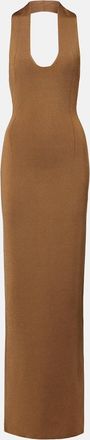Khaite Mahi halterneck maxi dress