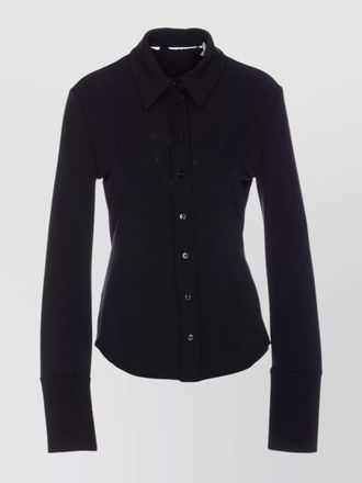 Sportmax back cut out long sleeve shirt