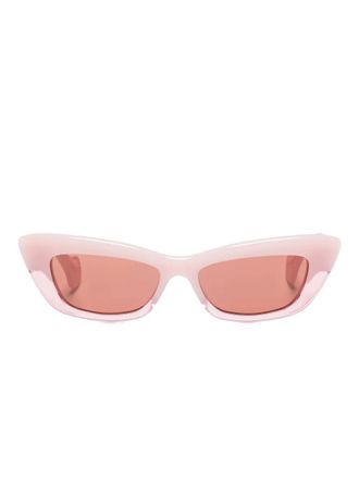 Aquazzura Occhiali da sole Riviera cat-eye - Rosa