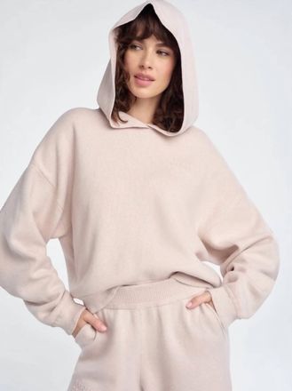 Favorite Daughter Cropped Fatigue Sisters Hoodie In Blush