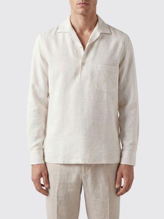 Lardini Polo basic in misto cotone e lino