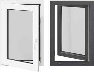 vidaXL Color Interno De Ventana De S&oacute;tano Blanco Risor 60 X 90 Cm Vidaxl