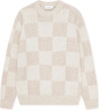 Les Deux Trui met ronde hals - Heren - Ronde hals truien - Beige - XL - Truien & Vesten