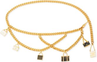 Elisabetta Franchi bag-charm chain belt - women - Gold Plated Metal - S