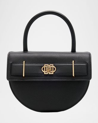 SIMKHAI Roan Half-Moon Leather Crossbody Bag