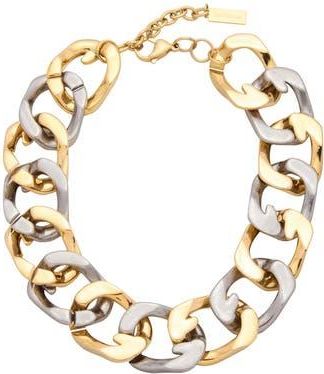 st. Moran Mixed Metal Oversize Chain Link Necklace in Gold at Nordstrom Rack