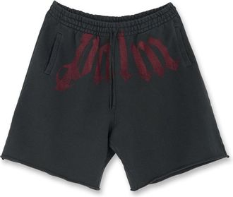 Palm Angels BIG WAIST LOGO SWEATSHORTS Size: L, colour: BLACK