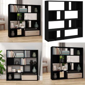 vidaXL Libreria/Divisorio Nero 105x24x102 cm - Divisorio - Mobile