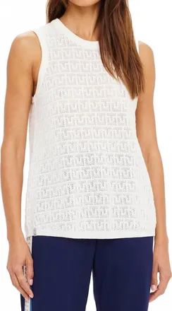 The Upside Chennai Knitted Tara Tank In Cream