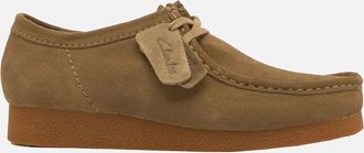 Clarks Mens Clarks Originals Wallabee Evo Suede Shoes Dark Sand - Brown - Size: 11