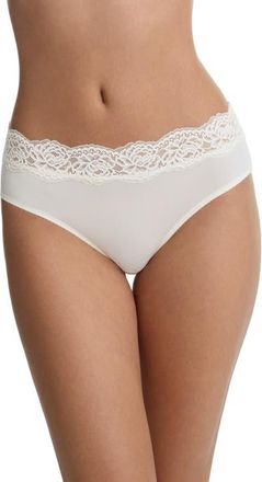 Skarlett Blue Divine Lace Trim Hipster in Whipped Cream at Nordstrom, Size X-Large