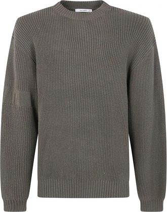 Daily Paper Clothing Gebreide trui met ronde hals - Heren - Ronde hals truien - Groen - L - Truien & Vesten