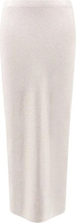 Hev&ograve; Rokken, Dames, Beige, 2Xs, Midi Skirts