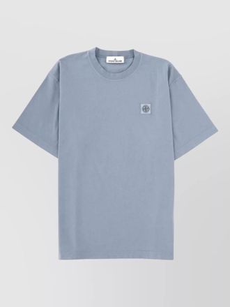 Stone Island cotton logo patch t-shirt