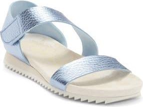 Pedro Garcia Jedda Two Strap Sandal in Azure Cervo Lame at Nordstrom Rack, Size 8.5Us / 38.5Eu