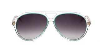 Linda Farrow MATTHEW WILLIAMSON MW4 C8 Womens Sunglasses Green Size 62