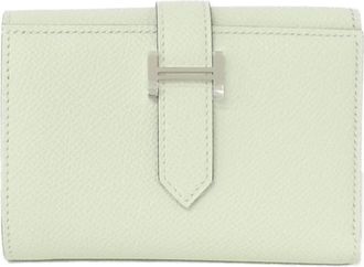 Herm&egrave;s Bearn Vert Epsom Leather Wallet (Tri-Fold) (Pre-Owned)