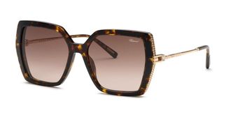 Chopard SCH404S 04BL Womens Sunglasses Tortoiseshell Size 56