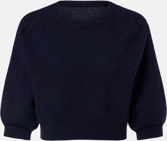 Khaite Pullover cropped Lorelai in lana e cashmere