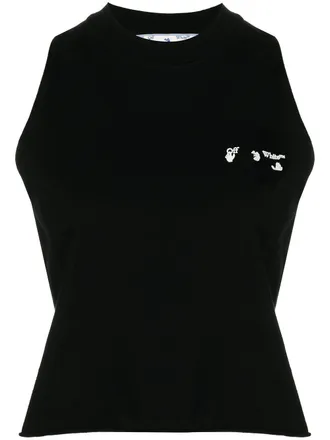 Off-white Canotta con stampa - Nero