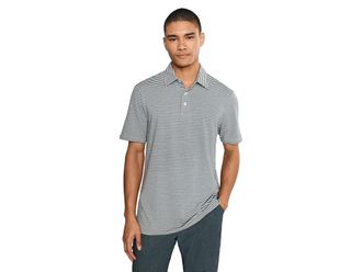 Faherty Short Sleeve Movement Polo Mens Clothing Pebble Beach : 2XL, Cotton/Modal/Nylon