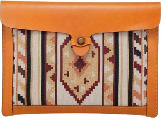 OLD TREND Myrtle Genuine Leather Laptop Sleeve in Caramel at Nordstrom