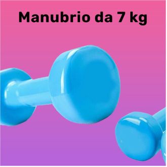 Trade Shop Trade Shop - Manubrio Singolo 7 Kg In Vinile Allenamento Esercizi Casa Palestra Workout Fit