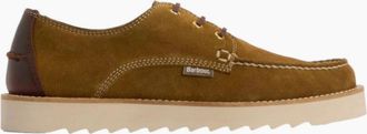 Barbour Mens Barbour Aydon Derby Shoes BR13 Toffee Suede - Size: 10