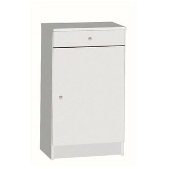 OEM Armario Bajo Multiusos Con Una Puerta Y Un Caj&oacute;n Blanco 46x34x H80 Cm