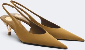 Saint Laurent Salones destalonados Fanny de sat&eacute;n