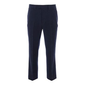 Paolo Pecora Pantalones de corte recto - Trousers - Hombre - Azul - XL