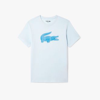 Lacoste Heren Logo Ultra Dry Sport T-shirt (Blauw)