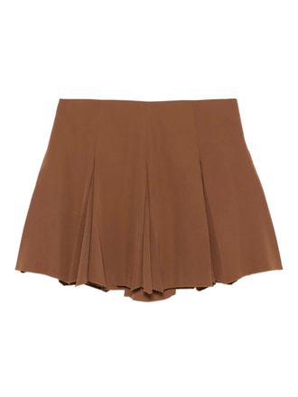 Marni pleated virgin wool skirt - women - Virgin Wool/Viscose - 40 - Brown