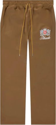 Rhude Pantaloni sportivi Brentwood con ricamo - Marrone