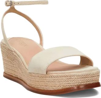 Lauren Ralph Lauren 35 mm su&egrave;de espadrilles - Beige