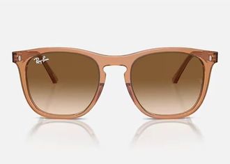 Ray-Ban Clear & Brown Square Unisex Sunglasses RB2210F 676451 53
