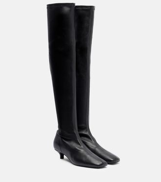 Toteme Day leather over-the-knee boots