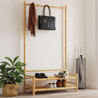 vidaXL Perchero Con Estantes Bamb&uacute; 103x40x183 Cm Vidaxl Marr&oacute;n