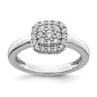 Diamond2Deal 14k White Gold Lab Grown Diamond Wedding Band Ring 0.45Ct Clarity- VS Color- G-H