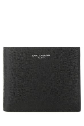 Saint Laurent Black Leather Wallet