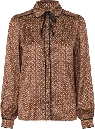 Kudibal Copenhagen Camicia Margitdea in seta stretch - - Blouses & Shirts - Donna - Marrone - S