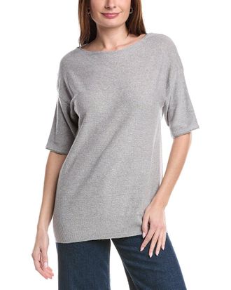 Lafayette 148 New York Relaxed Linen-Blend Pullover