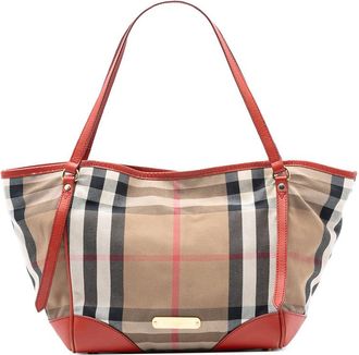 Burberry Pre-owned Burberry Small House Check Canvas Canterbury Tote Ladies ITCF&10SCA