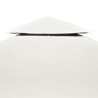 Berkfield Home Gazebo Cover Canopy Replacement 310 g / m &sup2; Cream White 3 x 4 m in Off-White