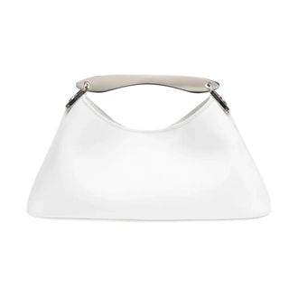 Elleme Elleme, Tassen, Dames, Wit, ONE Size, Su&egrave;de, Mini Boomerang Tas