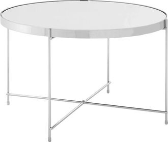 Premier Housewares Allure Large Silver Mirror Side Table