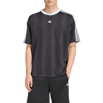 adidas Adicolor Recycled Polyester Jacquard Jersey in Black at Nordstrom, Size Xx-Large