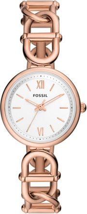 Fossil Womens Carlie Silver Dial Watch