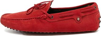 Tod's Sneakers in pelle scamosciata senza lacci - Rosso